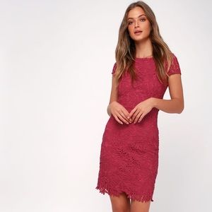 NWT Lulus Right Sheer, Right Now Lace Dress